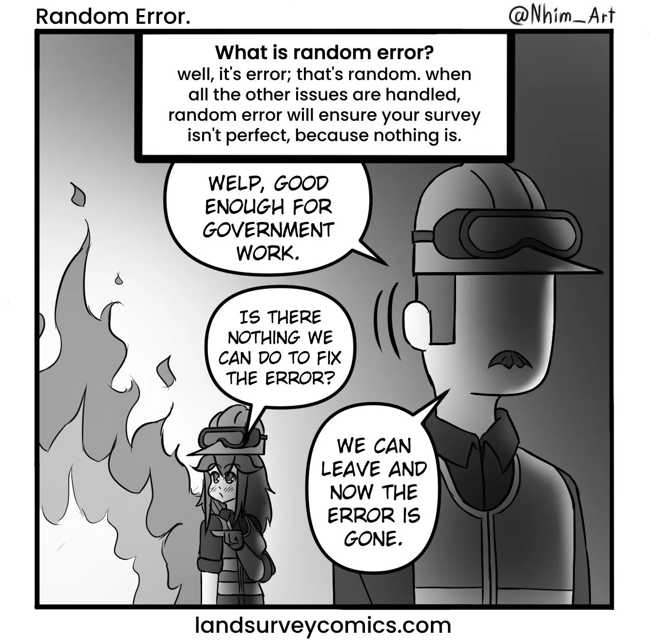 Land Survey Comics | Random Errors